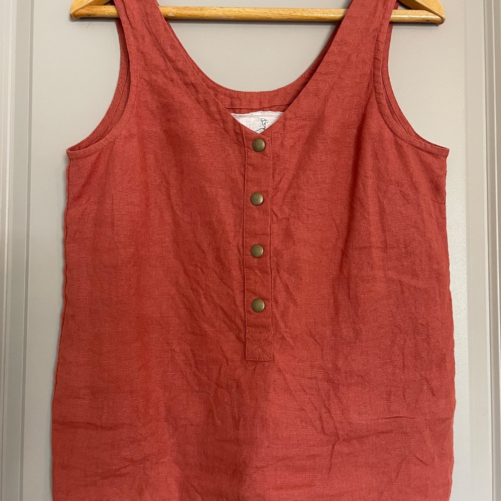 Not Perfect Linen | S Moroccan Red Porto 2 Tank